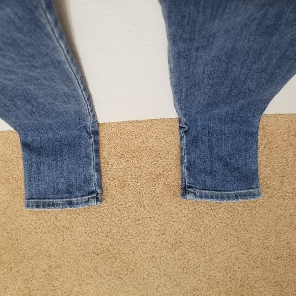 Joe's jeans 27 Skinny Ankle Mansfield tuxedo stripe denim lightly distressed - Picture 12 of 15